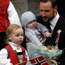 Crown Prince Haakon with Princess Ingrid Alexandra and Prince Sverre Magnus (Photo: Jarl Fr. Erichsen / Scanpix)
